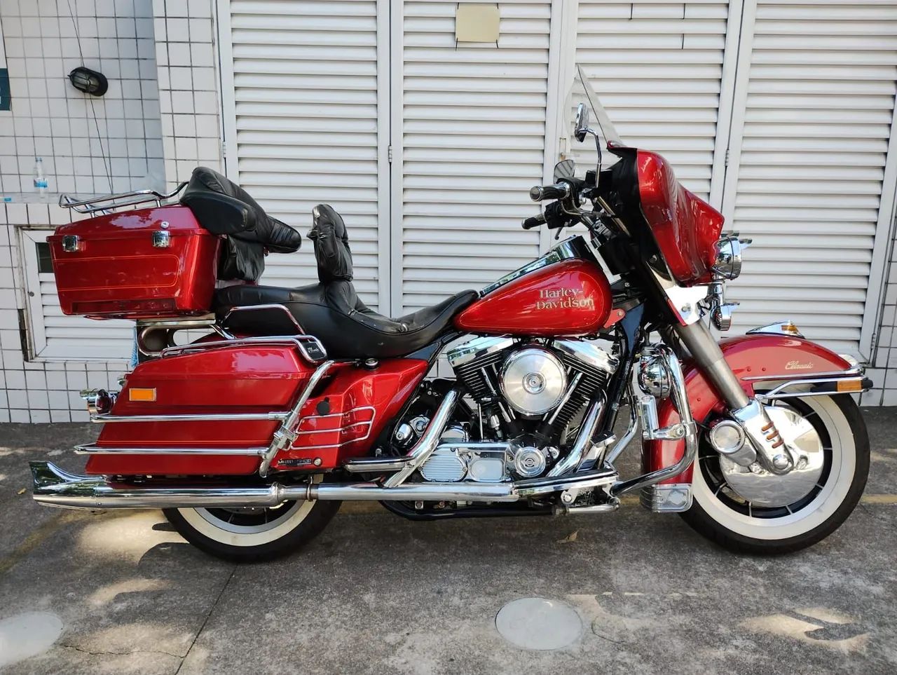 Electra Glide Classic Evolution 1991 placa preta de coleção  - Foto 3
