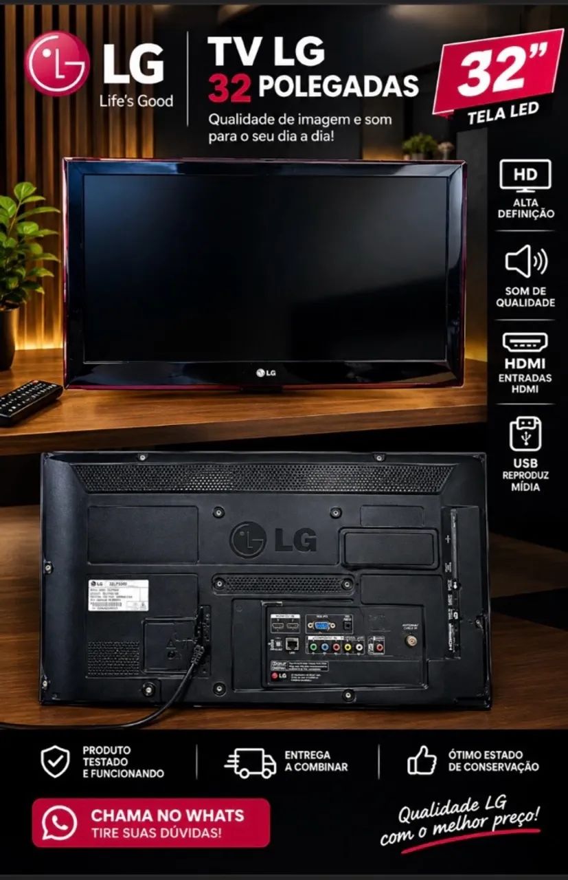 TELEVISÃO LG32 POLEGADAS