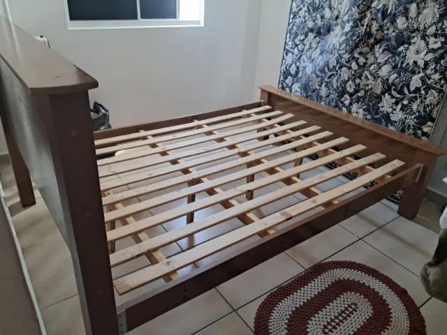 Cama de casal com colchão (usada) - Foto 5