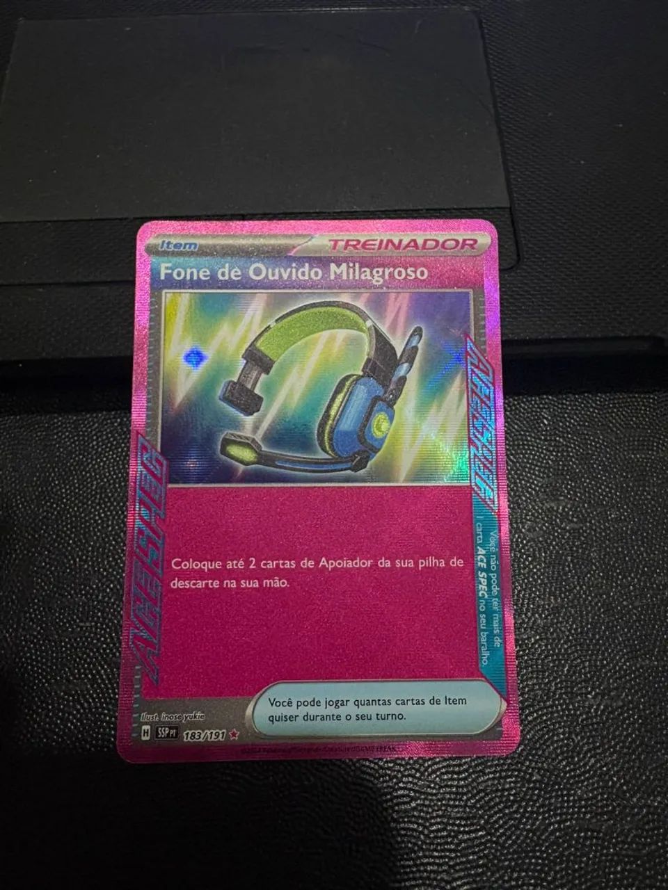 Carta pokémon original: Fone de ouvido milagroso (183/191)