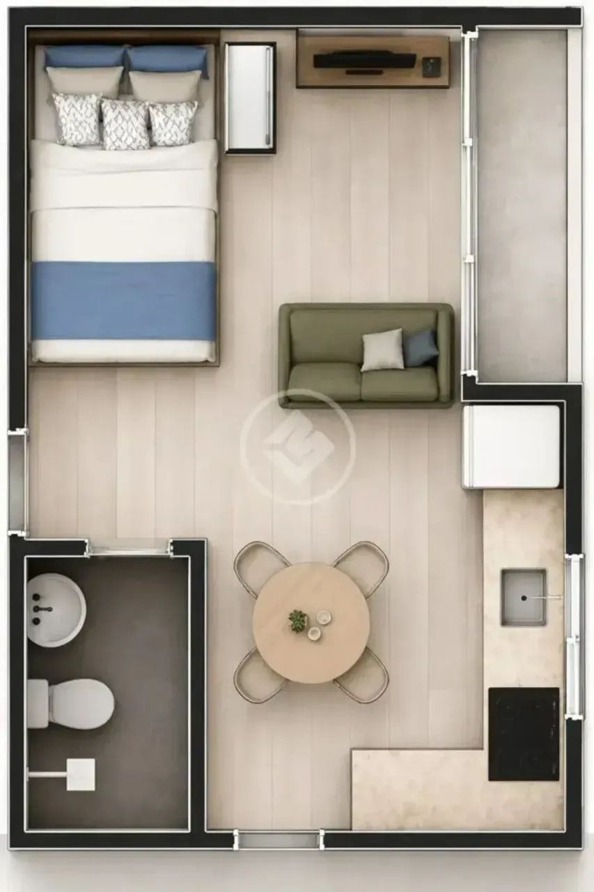 Studio Novo no Campeche Central  24m² a Poucos Passos da Praia - Foto 2