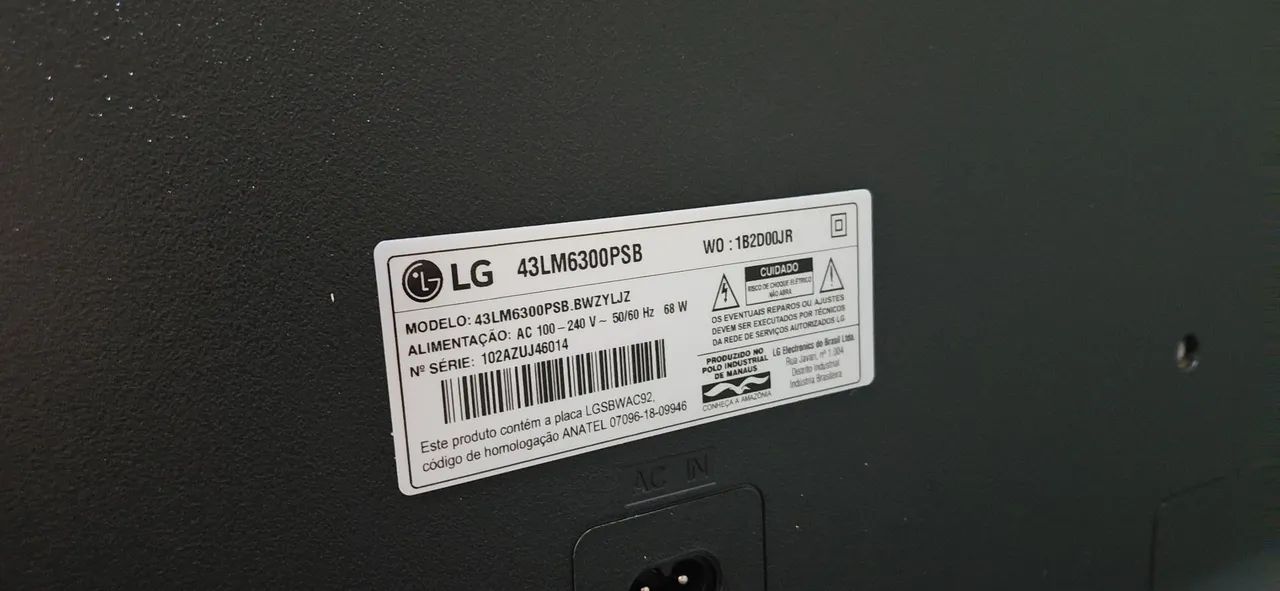 Tv LG 43 polegadas seminova (leia o anúncio) - Foto 3