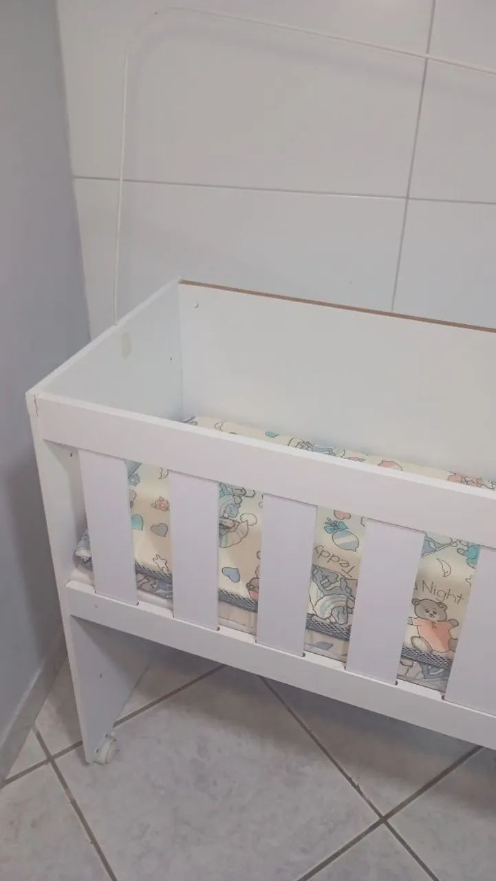 Mini berço com colchão  - Foto 3