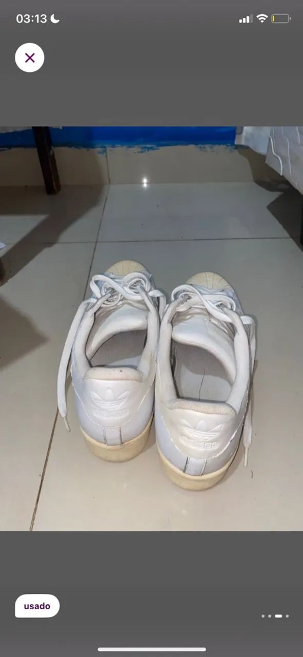 Tênis adidas branco 43 - Foto 2