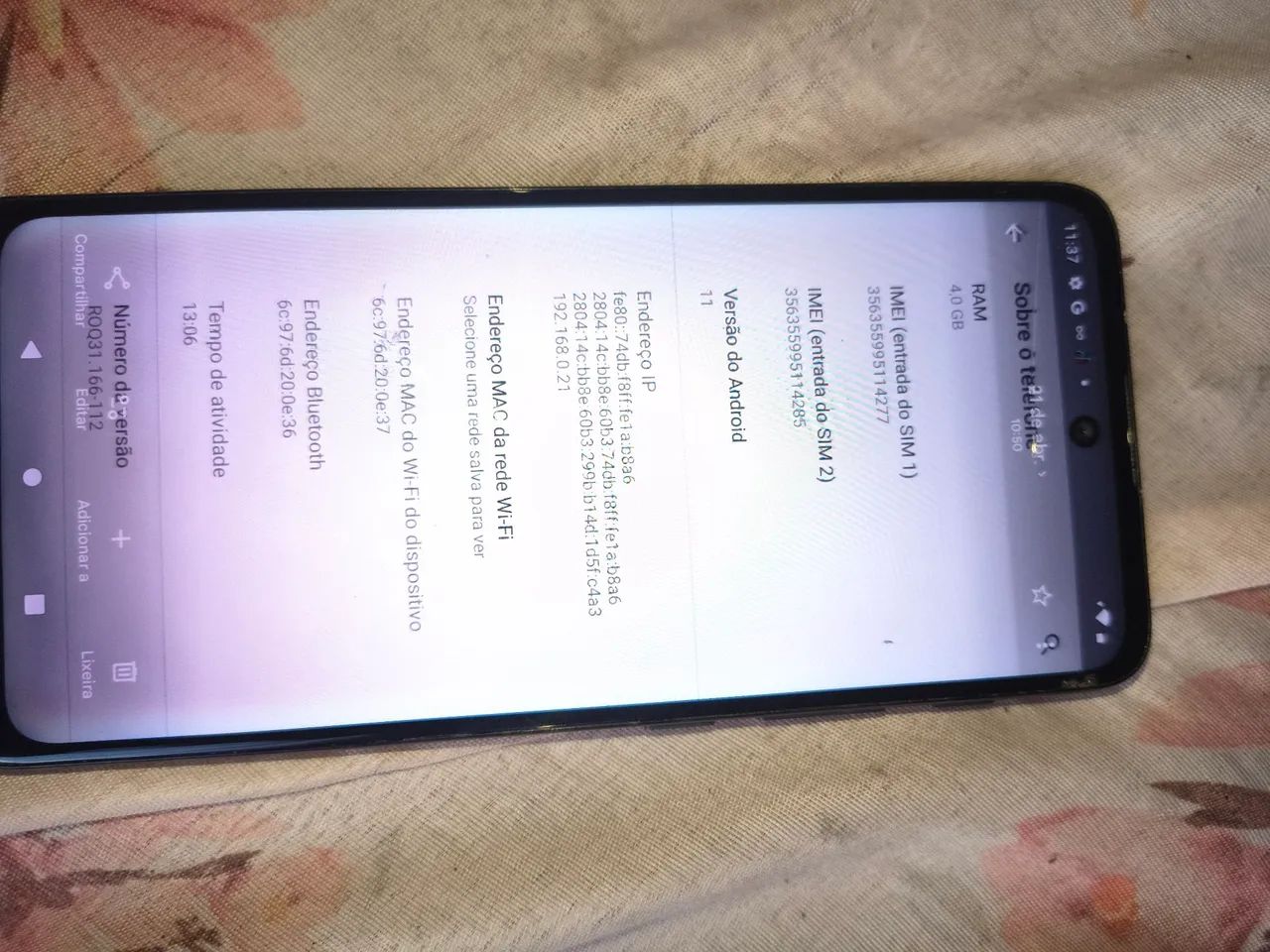 Vendo celular moto e40 memória ram 64 whatsapp * - Foto 4