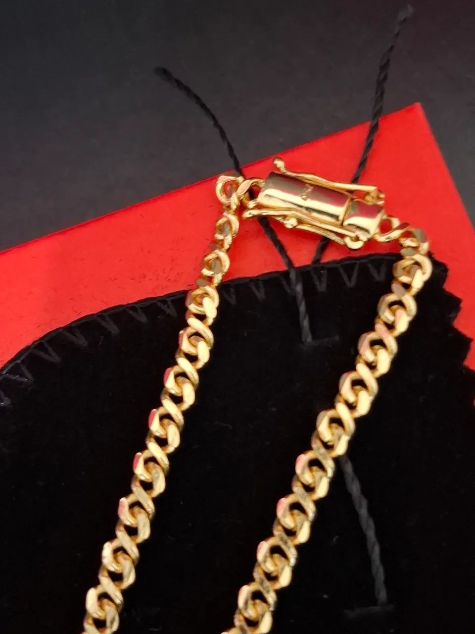 Pulseira Oitinho Banhada a Ouro 18k com 19cm