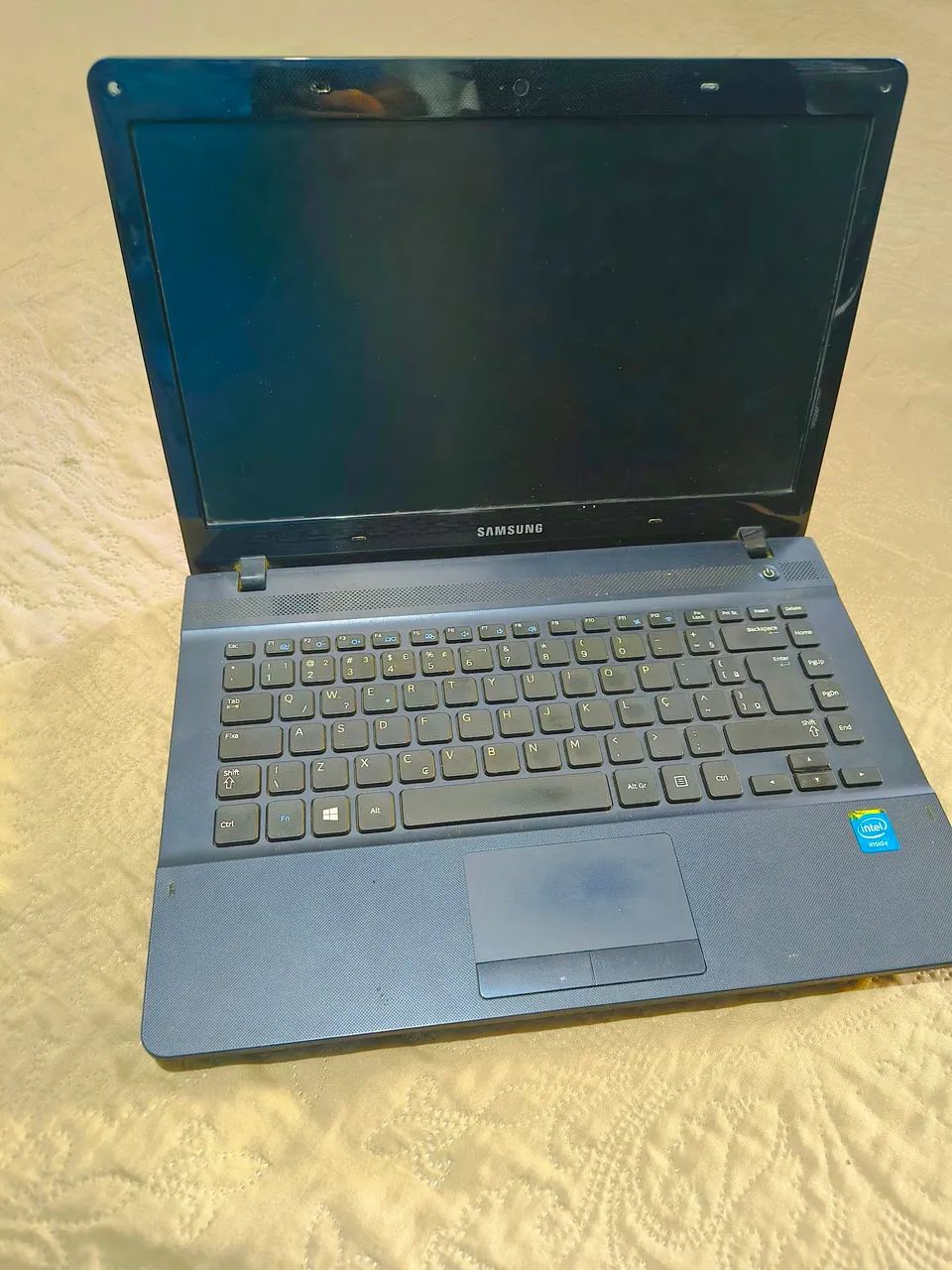 Barato! Notebook Samsung azul com SSD - com garantia 