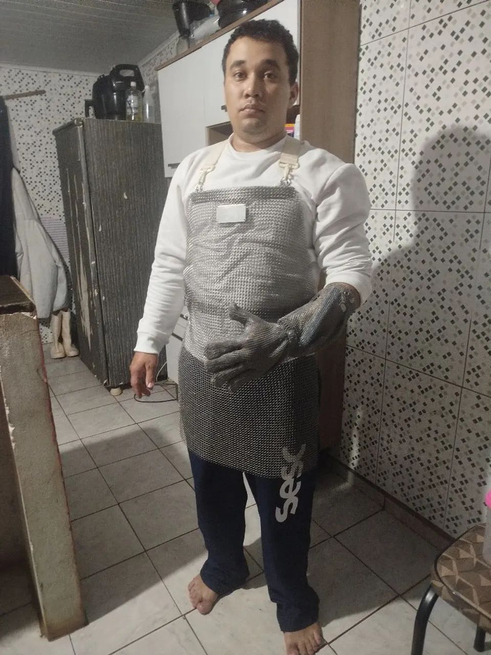 Kit avental mais luva no precinho 
