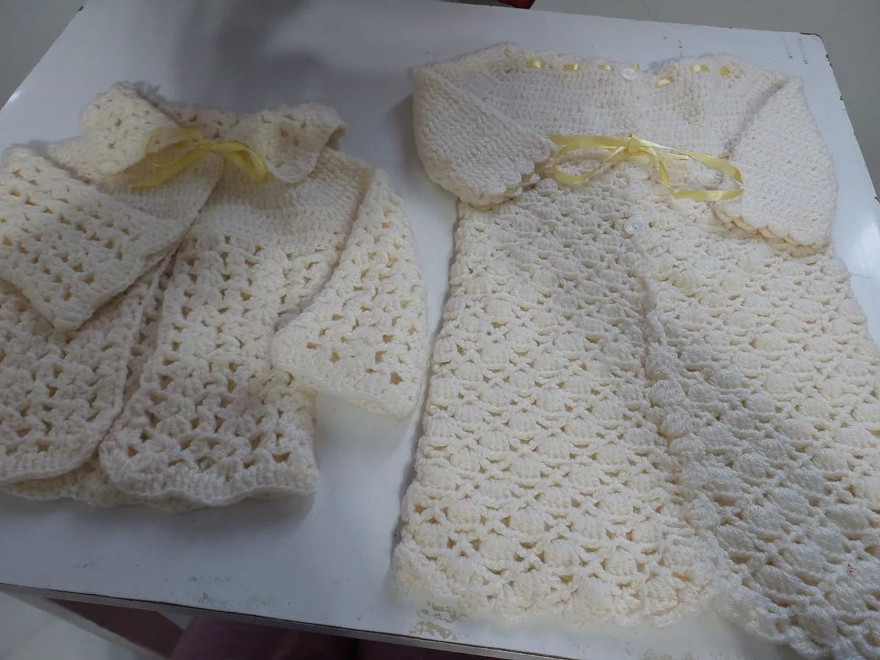 Conjunto bebê  em crochê feito a mão 