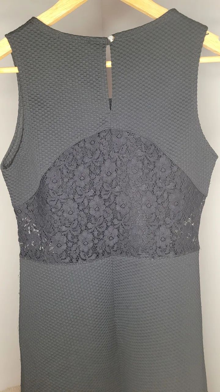 Vestido curto preto regata - Tamanho G - Foto 4