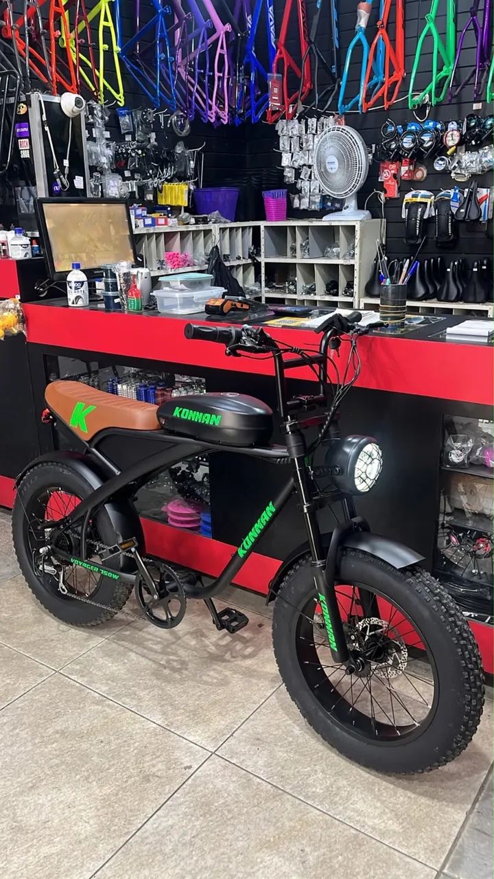 Bicicleta elétrica 750 potência 