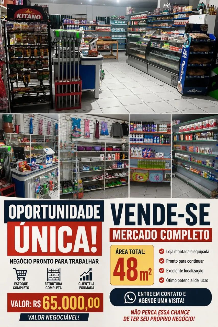 Mercadinho a venda 