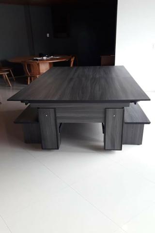 Mesa Residencial Cor Dakar Tecido Vermelha Mod. LTBU2805