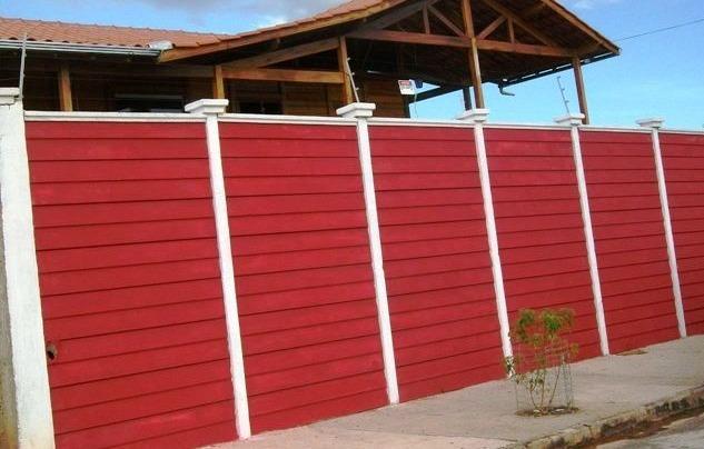 Muro pré-moldado, chapéu de muro premoldado, casa prefabricada