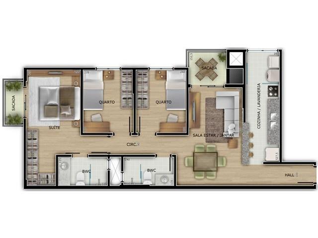 The Must - Apartamentos novos no Novo Mundo 3 quartos 76m² - Foto 20