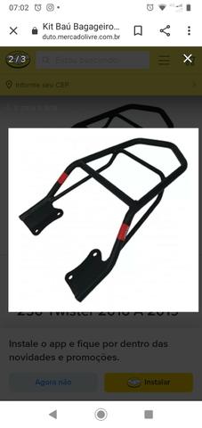 Bauleto givi 33 lts+ bagageiro givi cb Twister - Foto 2