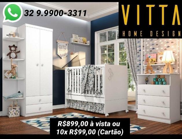 (promoção) roupeiro + comoda + berço (vira sofá e mini cama)