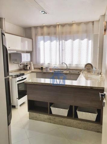 Lindo Apartamento Semimobiliado, 2 Suítes e 1 Quarto, Sacada Gourmet, no Centro! - Foto 17