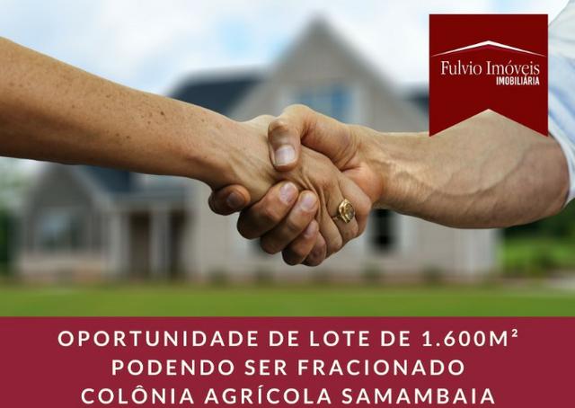 Oportunidade de lote nascente de 1.600m² podendo ser dividido