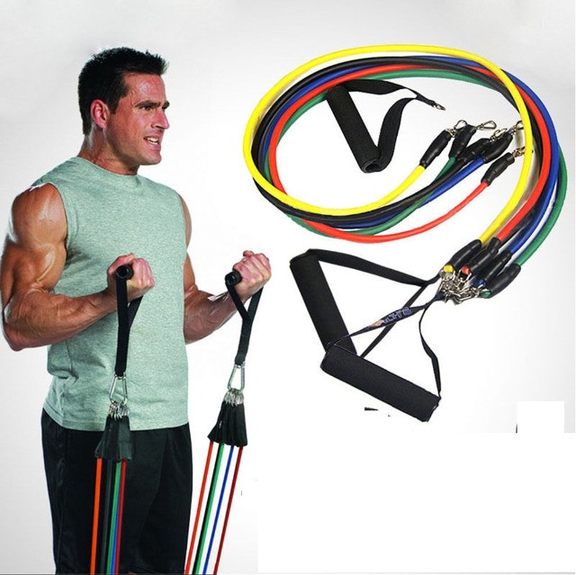 Kit Elásticos Para Exercícios De Resistência 11 Peças CrossFit - Foto 5