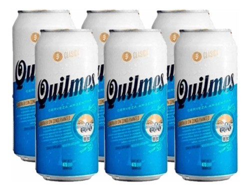 cerveja quilmes 473ml (pack com 6 unidades)- importada