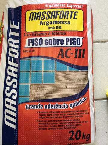 argamassa piso sobre piso AC3 