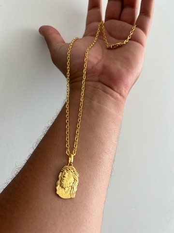 Cordão Cartier com pingente de Jesus  - Foto 3