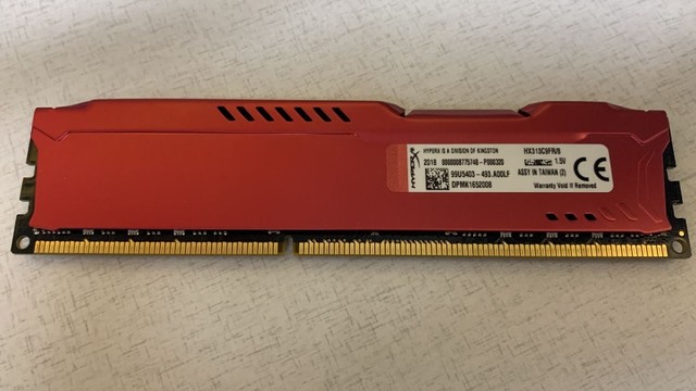 HyperX Fury, 8GB, 1333MHz, DDR3, CL9 