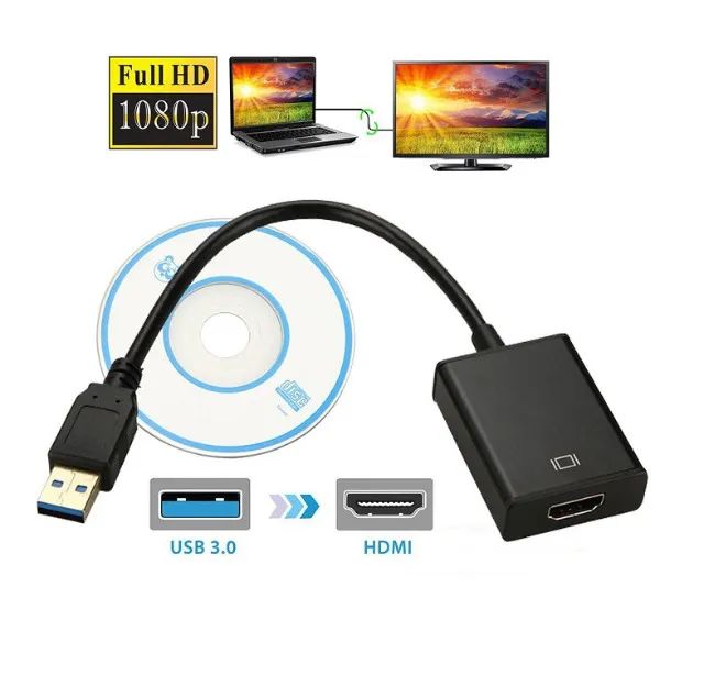 Cable Adaptador Conversor Usb 3.0 A Hdmi 1080P