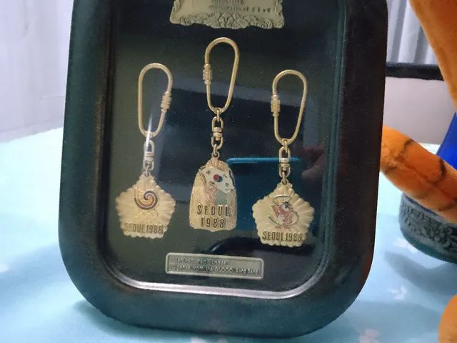 Estojo com 3 chaveiros olímpicos - Foto 2