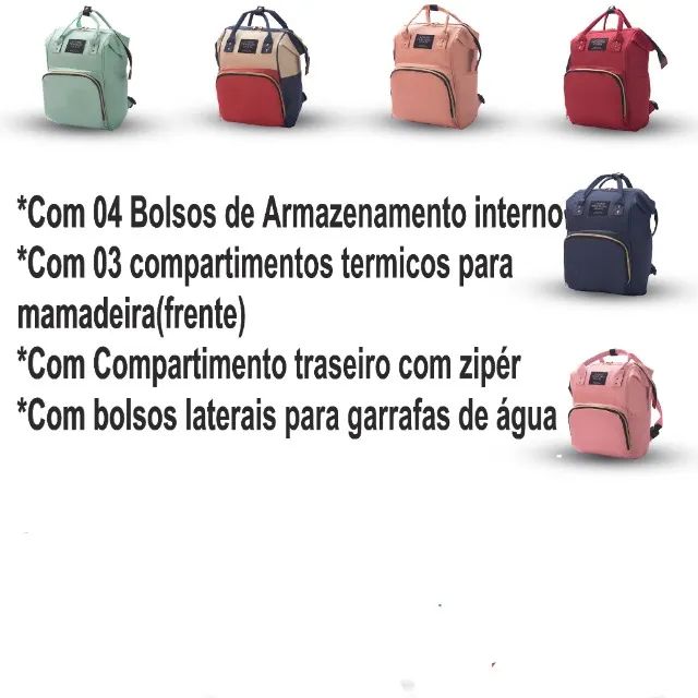 Mochila Bolsa Saída Maternidade Nova Multifunção  - Foto 4