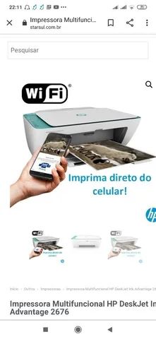 Impressora HP via wi-fi 