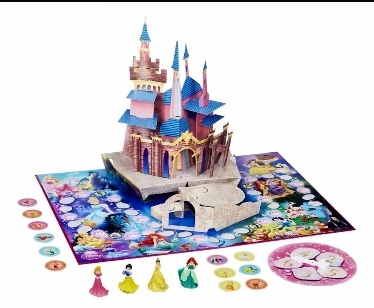 Jogo do Castelo Tabuleiro Popup Magic 3D Disney Princesas Hasbro RARO - Foto 4