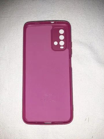 Capa Celular Silicone Smartphone Redmi 9T - Vinho - Foto 2