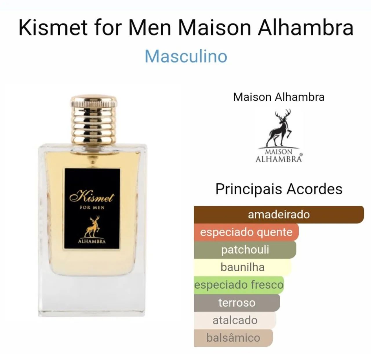 Perfume Árabe kismet For Man 100ml - original - lacrados  - Foto 3