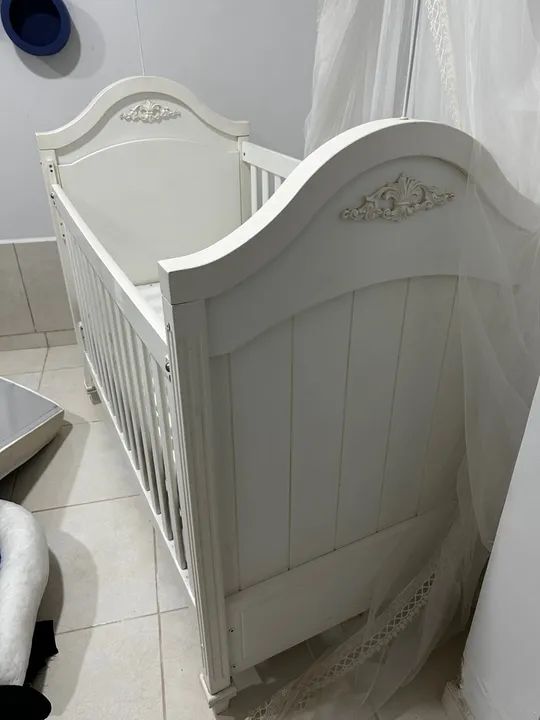 Berço infantil 100% madeira, lindo !!! - Foto 2