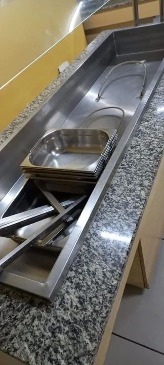 Carrinho de self-service  friu e quente  para restaurante  - Foto 4