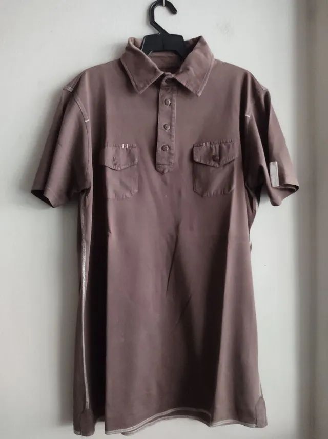 Blusa pólo Tam médio nova marrom 