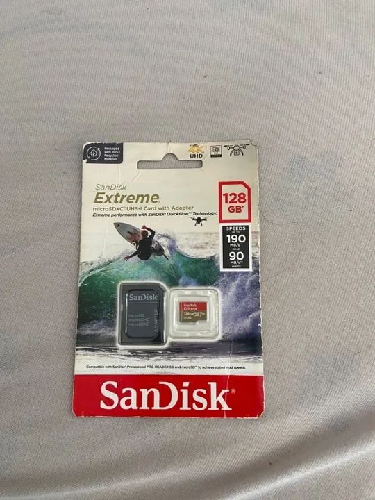 CARTÃO DE MEMÓRIA SANDISK 128GB-4K