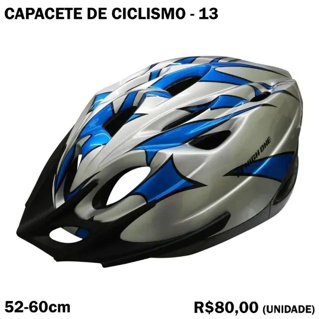 Capacete de Ciclismo Azul - Modelo 13