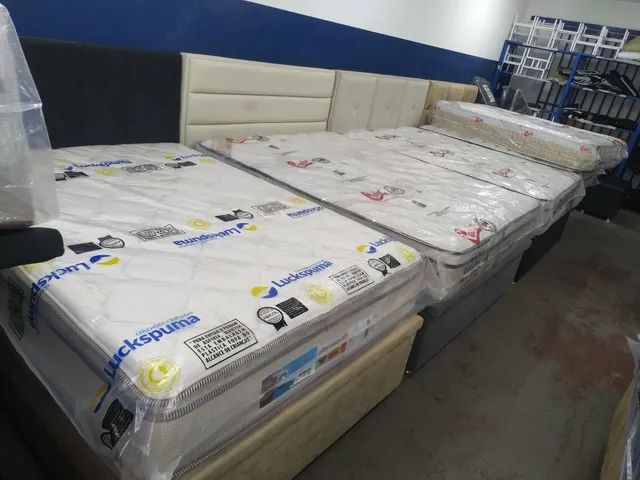 Base baú cama baú box baú - temos colchões e cabeceira  - Foto 3