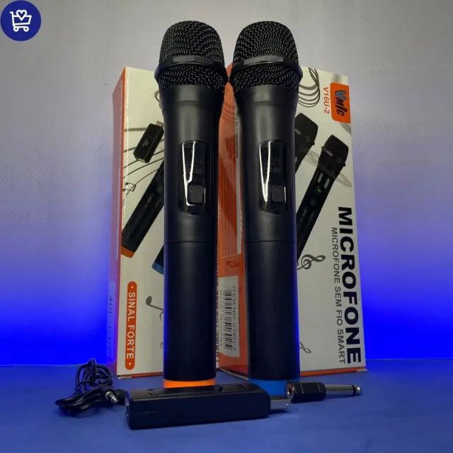 Microfone sem fio 2 unidades - Entrego