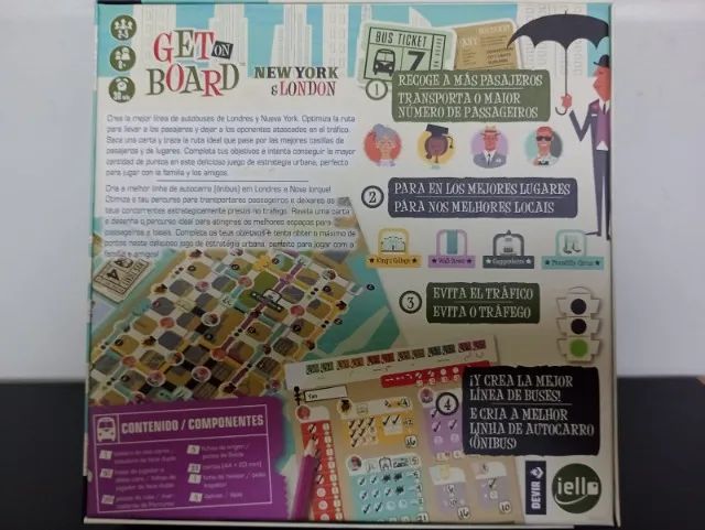 Jogo de Tabuleiro(Board Game) Get On Board New York E London - Devir - Foto 3