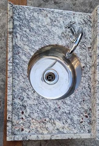 Pia banheiro cuba redonda lavabo - Foto 5