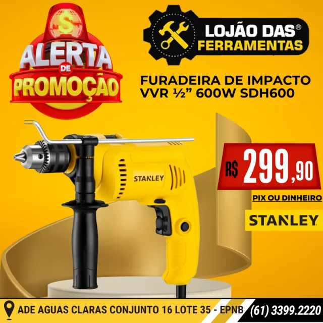 TALADRO STANLEY SDH700K-BR 1/2'' 700W 127VOLT CON MALETIN - Mapy