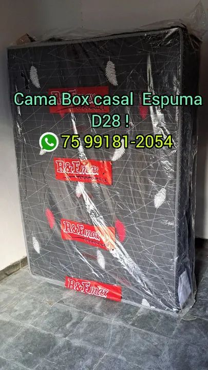 Cama Box Casal Espuma D28 Selada - Foto 3