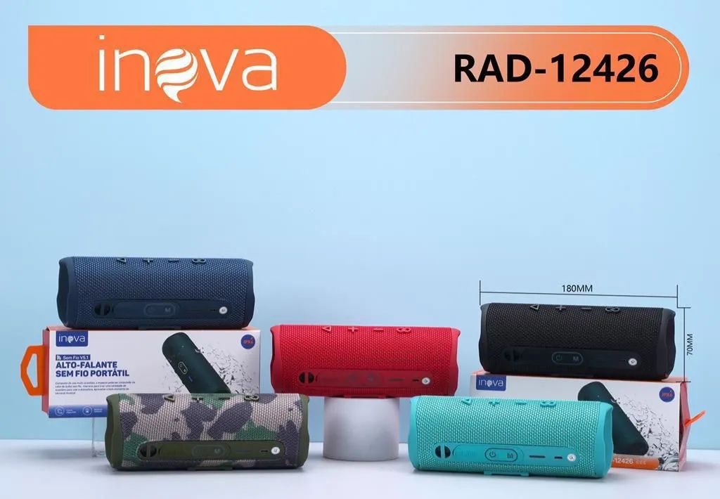 Caixa de Som Bluetooth Inova - Sem Fio Portátil - Foto 2