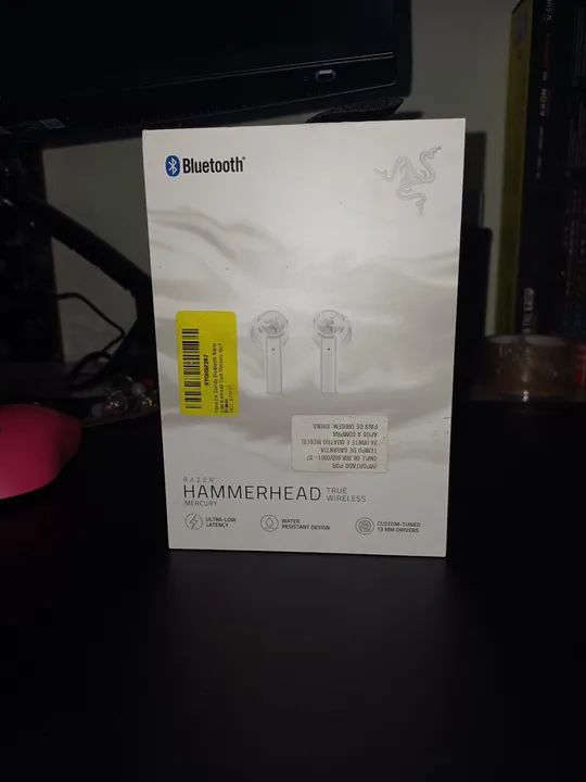 Fones de ouvido - Razer Hammerhead True Wireless - IPX4 - Branco - 60
