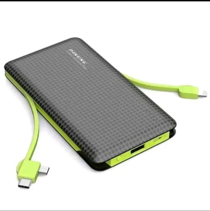 Carregador Portatil Pineng Pn 956 10.000 Mah Com Conector Type C, Lightining E V8 - Foto 2
