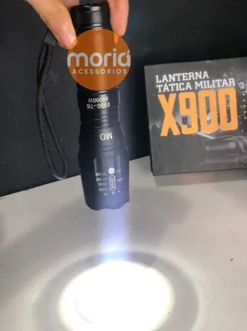 Lanterna X900 Recarregável com Zoom Completa